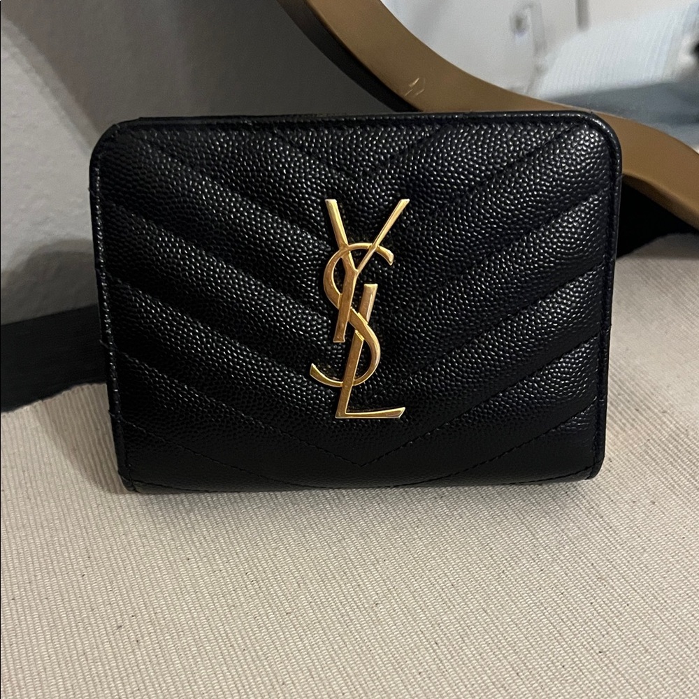 Saint Laurent Black Quilted Wallet (Sold on Fashionphile)